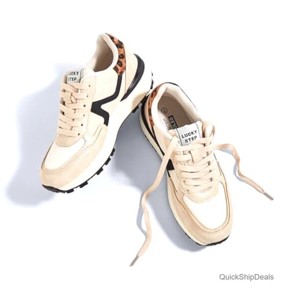 Women's Retro Platform Sneakers, Anti-Slip Walking Shoes, Athletic Comfort - Picture 6 of 7